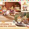 4 Pcs Cinco de Mayo Wooden Gnome Decorations – 3D Mexican Fiesta Gnomes with Sombrero, Maracas, Guitar, Taco & Fiesta Sign – Tiered Tray, Shelf & Table Decor – Perfect for Mother's Day Card Making & Fiesta Party Decorations